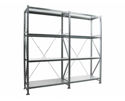 Стеллаж MS U 200/200(100+100)x50/8 (4+4) (Нагрузка на полку 300)