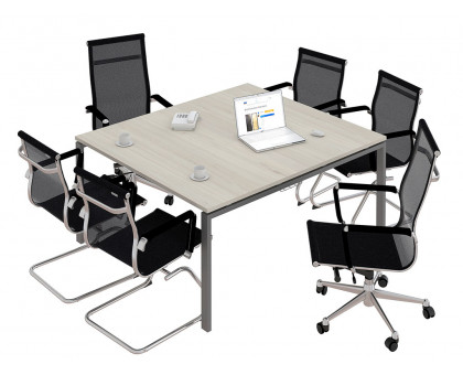 Стол для переговоров NT 120х144 вяз натуральный/антрацит